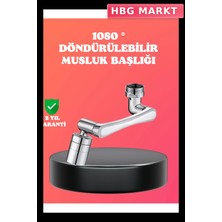 HBG Markt 1080° Dönebilen Püskürtme Filtreli Musluk Başlığı