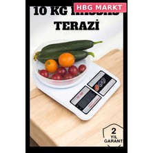 HBG Markt Valletta Yucca Dijital Mutfak Tartısı 10 kg Kapasiteli Hassas Ölçüm