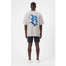 Blow Up Future Gen B Gri Oversize Erkek T-Shirt