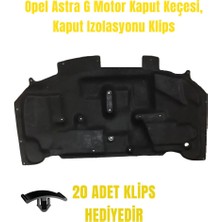 Moontime Alaçatı Opel Astra G Motor Kaput Keçesi, Kaput Izolasyonu Klips