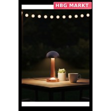 HBG Markt Modern Bronz Masa Lambası 3 Renk LED Dokunmatik