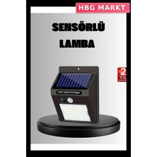 HBG Markt Mey Ithalat® Solar LED Bahçe Aydınlatma – Hareket Sensörlü, Güneş Paneliyle Şarj Olan, IP65 Dayanıklı
