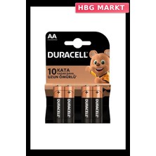 HBG Markt Mey Ithalat® Duracell Alkalin Pil Aa 4'' Lü Paket