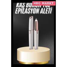 HBG Markt Mey Ithalat® Unısex Şarjlı Kaş Bıyık Alma Epilatörü Hassas Ciltlere Özel Acısız
