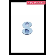 HBG Markt Mey Ithalat® Cemax Villa Boy 7 Rakamı 8,5 cm Yapışkanlı