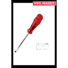 HBG Markt Mey Ithalat® Izeltaş 4100 Kraft Düz Uçlu Tornavida 6X150