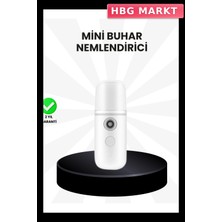HBG Markt Mey Ithalat® Kablosuz Şarjlı Mini Buhar Nemlendirici – Cilt ve Ortam Için Taşınabilir Akıllı Cihaz