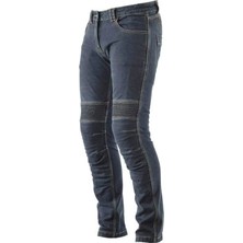 Prosev SNL0220 Motosiklet Pantolonu Korumalı Kot Pantolon 4 Mevsim Kevklar Likralı Mavi