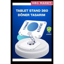 HBG Markt Mey Ithalat® Katlanabilir Tablet Standı Ayarlanabilir Kaymaz Şeffaf Tasarım