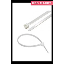 HBG Markt Tork Beyaz Kablo Bağı 4,5X250 (100 Adet)