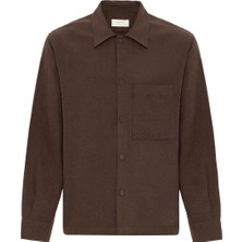 S13 Store Keten Karışımlı Relaxed Erkek Gömlek