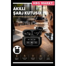 HBG Markt Kablosuz Bluetooth Kulaklık Pro 2. Nesil Dokunmatik Kontrol Siyah