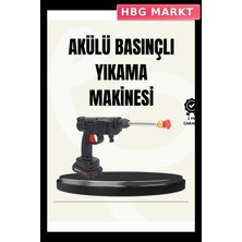 HBG Markt Mey Ithalat® Tek Bataryalı 48V Şarjlı Basınçlı Yıkama Makinesi