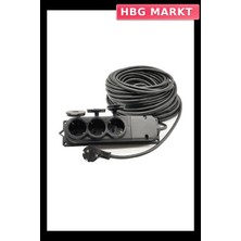 HBG Markt Mey Ithalat® Topart 01559 30 Metre Grup Prizli Uzatma 3x1,5 Kablo