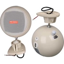 Canarino Magicvoice Mv-12 7.5 cm 20 Watt Komütatörlü Hat Trafolu Krem Beyazı Sütun Sarkık Hoparlör (2'li Takım)