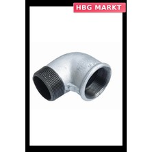 HBG Markt Mey Ithalat® Galvanizli Kuyruklu Dirsek 2 Lik