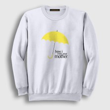 Presmono Unisex Beyaz Umbrella How I Met Your Mother Sweatshirt