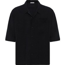 S13 Store Çift Cepli Oversize Keten Gömlek