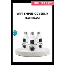 HBG Markt Ampul Tipi Wifi Kamera 2mp Lens ve 1080P Full Hd Görüntü