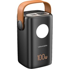 Venandin PWB60B2 60.000 Mah 100W Powerbank – Laptop Uyumlu Usb-C Pd Hızlı Şarj, Qc 3.0, Dijital Ekran ve LED Aydınlatma