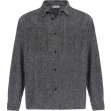 S13 Store Çift Cep Detaylı Oversize Oduncu Gömlek