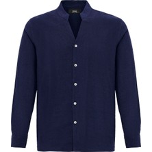S13 Store Hakim Yaka Uzun Kollu Erkek Gömlek