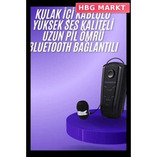HBG Markt Mey Ithalat® Makaralı Bluetooth Kulakiçi Yaka Kulaklığı Kablosuz Kulaklık