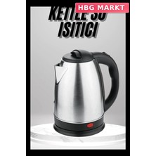 HBG Markt Mey Ithalat® Su Isıtıcı 220 - 240 V Paslanmaz Çelik Kettle Uzun Ömürlü 2000 Watt