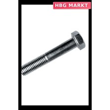 HBG Markt Mey Ithalat® M6X100 Civata Beyaz Yarım Paso 10 Adet