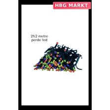 HBG Markt Mey Ithalat® 2x2 Metre Perde LED Işık