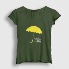 Presmono Kadın Haki Umbrella How I Met Your Mother T-Shirt