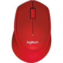 Logıtech 910-004911, M330 Kırmızı, USB Nano 2,4g Kablosuz, 1000DPI, Optik, 3 Tuşlu, 24AY Pil Ömrü, Sessiz Mouse