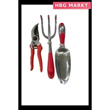 HBG Markt Max Garden 820298 Budama Makası Çapa ve Kürek Seti