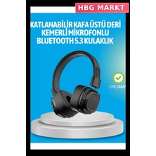 HBG Markt Mey Ithalat® Deep Bass Destekli Kablosuz Katlanabilir Kulak Üstü Kulaklık