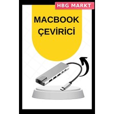 HBG Markt Mey Ithalat® Macbook Pro/air Uyumlu USB Type-C 8 In 1 Hub Dönüştürücü Çevirici Çoklayıcı USB Hdmı Micro Sd 8 Girişli
