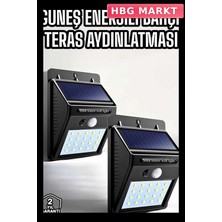 HBG Markt Mey Ithalat® Solar Güneş Enerji Panelli Sensörlü Lamba Enerji Tasarruflu