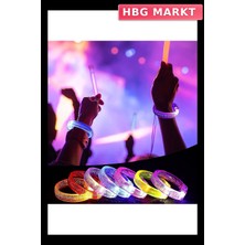 HBG Markt LED Işıklı Pilli Bileklik Karışık Renk 1 Adet