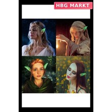 HBG Markt Lateks Elf Kulağı (Fosforlu, 1 Çift)