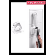 HBG Markt Mey Ithalat® 1 Adet Yapışkanlı Pratik Mop Tutucu Beyaz