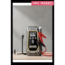 HBG Markt Mey Ithalat® Akü Takviye Lastik Şişirme ve Powerbank Özellikli Çok Fonksiyonlu Cihaz