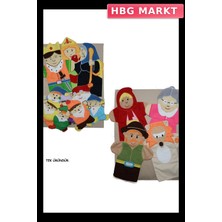 HBG Markt Mey Ithalat® AND-5004 Masal Kahramanları Kukla Seti