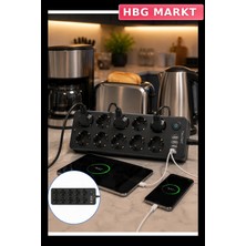 HBG Markt 10 Çıkışlı Pratik Priz Dağıtıcı