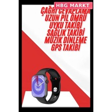 HBG Markt Mey Ithalat® Yeni Nesil Akıllı Saat ve Kulaklık Seti Gümüş Kasa Zarif Tasarım Çok Fonksiyonlu