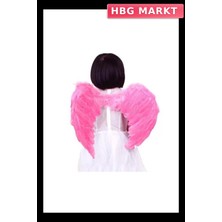 HBG Markt Mey Ithalat® Pembe Renk Bebek Boy Küçük Melek Kanadı 40X55 cm