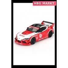HBG Markt 1/64 Ölçek Model Araba Lb-Works Kırmızı Beyaz Diecast
