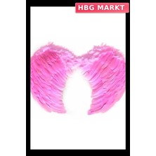 HBG Markt Mey Ithalat® Pembe Renkli Orta Boy Çocuk Melek Kanadı 40X60 cm