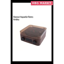 HBG Markt Mey Ithalat® Gramafon Speaker Kahverengi