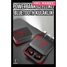 HBG Markt Mey Ithalat® Bluetooth Kulaklık Powerbank Özelliği Yüksek Ses Kaliteli Tws Kulaklık