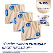 Selpak 3'lü x 150 Yaprak Kaşmir Özlü El ve Yüz Havlusu Xl