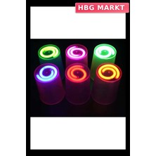 HBG Markt Mey Ithalat® Karanlıkta Yanan Gece Işığı Mega Glow Bardaklar 8 Adet 8.5 x 10.5 cm